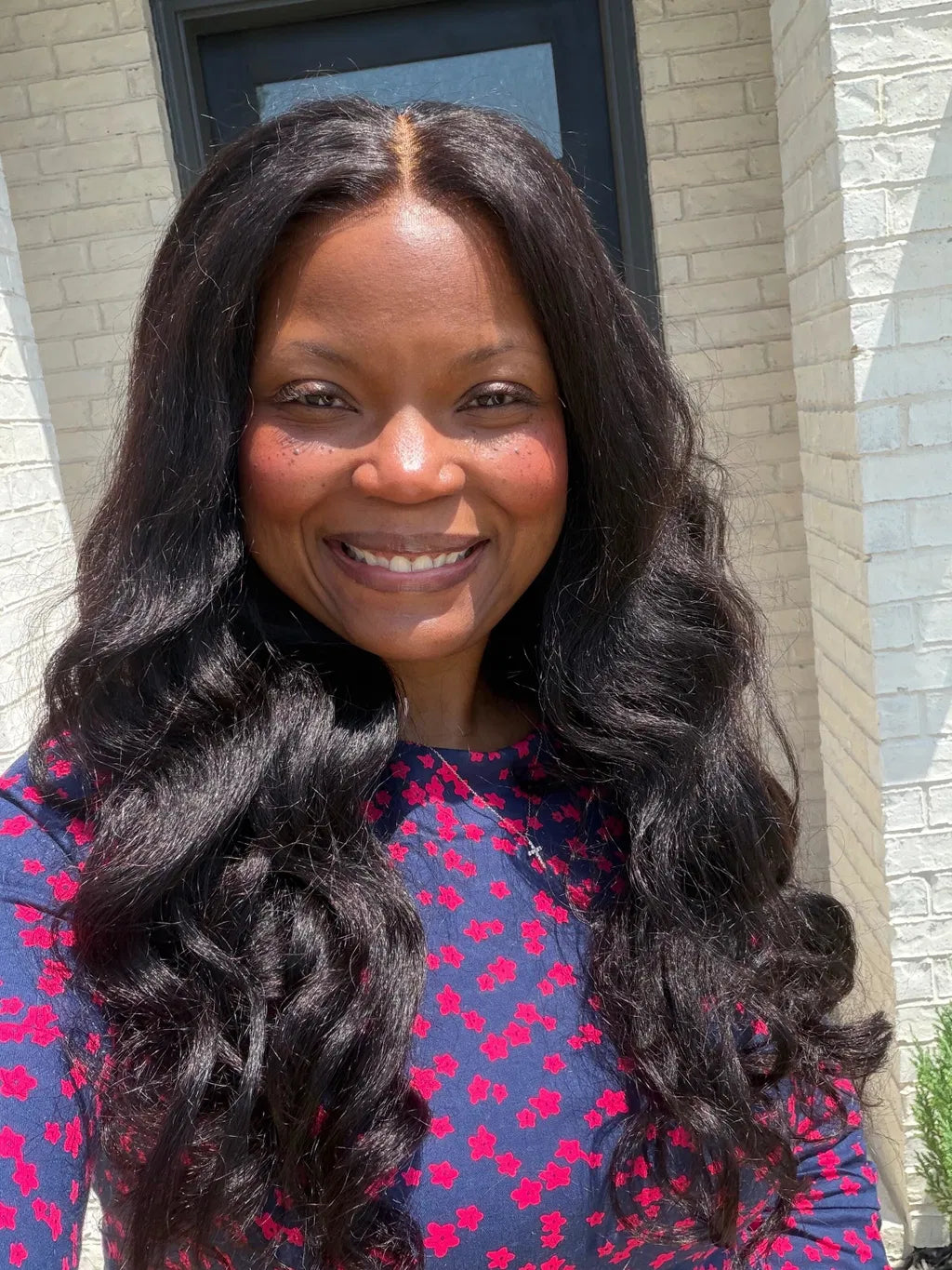 UI3 Luvme All-Day Comfort™ Wig PartingMax Brown Highlights Funmi Curly 7x6 Closure HD Lace Glueless Wig Pre Cut Lace
