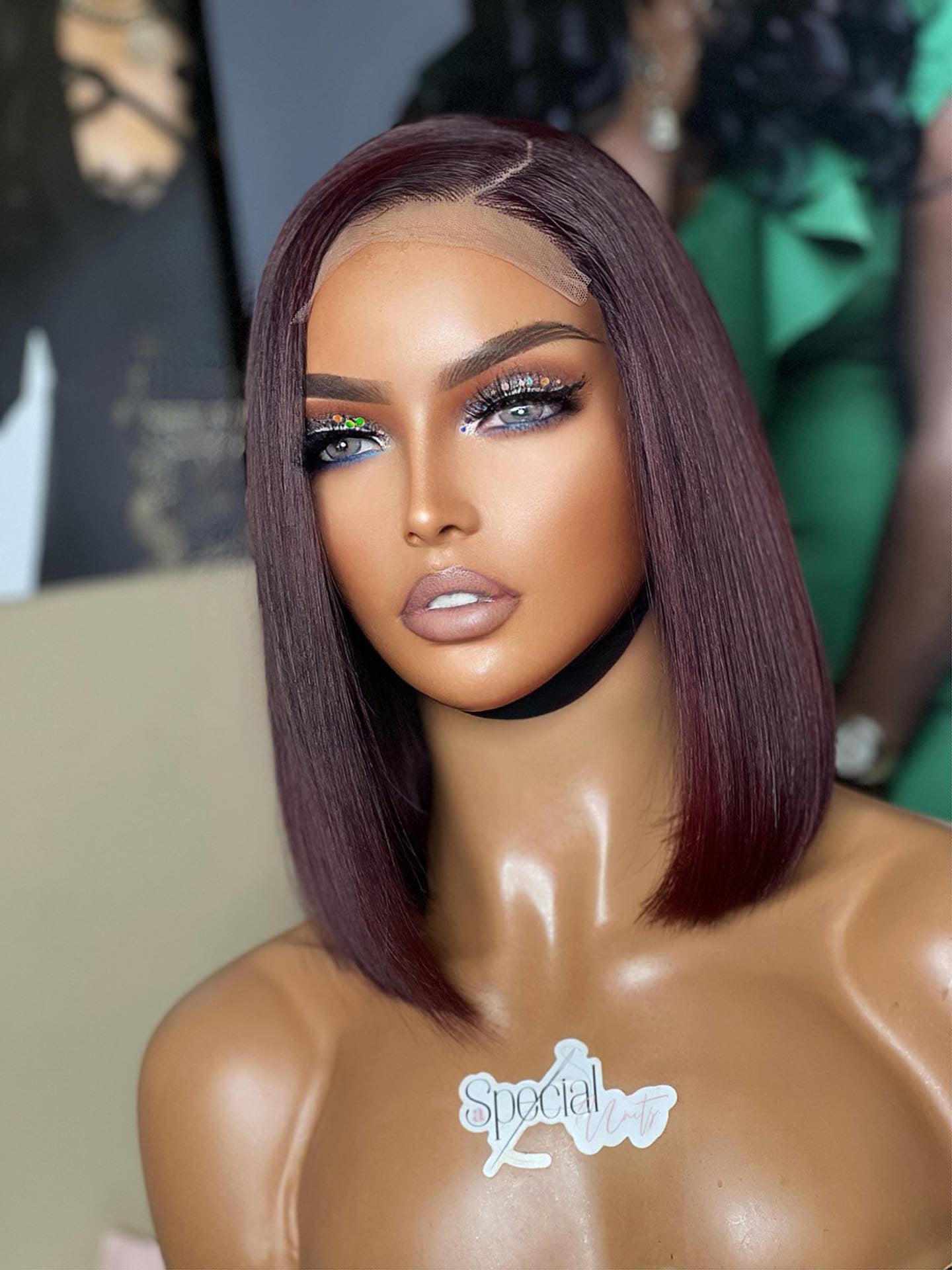 18 inches = $99.9 | Effortless Straight 4x4 Closure Lace Glueless Middle Part Wig 100% Human Hair