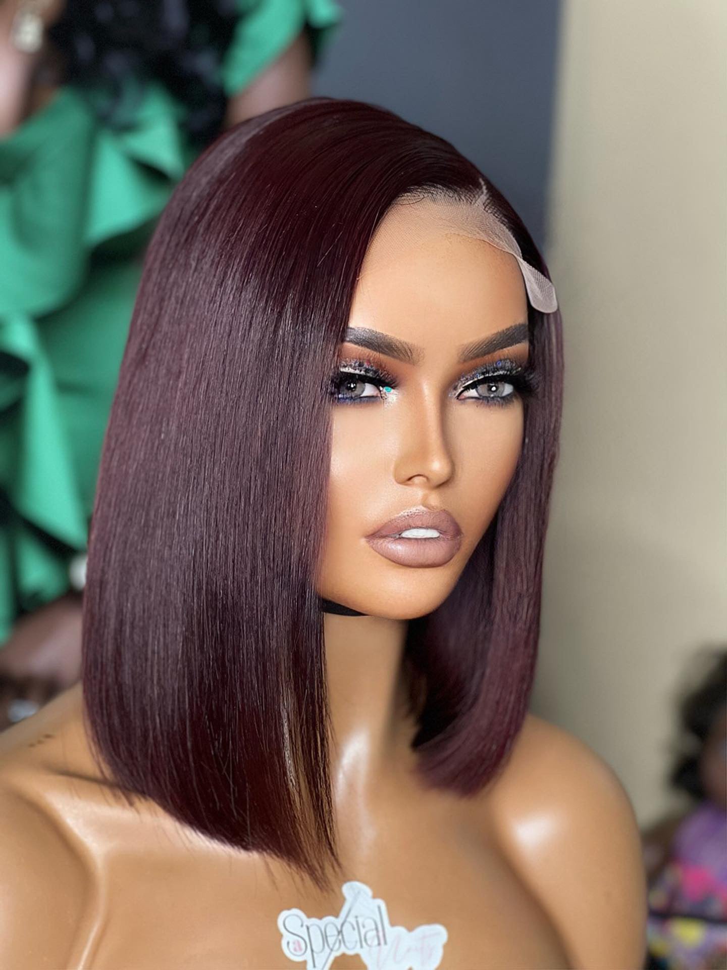 syongshangp-Wide T HD Lace Bohemian Style Lob Wig Pre Plucked