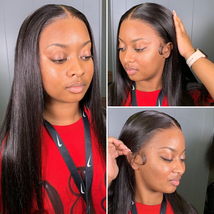 PreMax Wigs | Super Natural Hairline Silky Straight Glueless 13x4 Frontal Lace Wig Human Hair Pre-Cut Lace-04