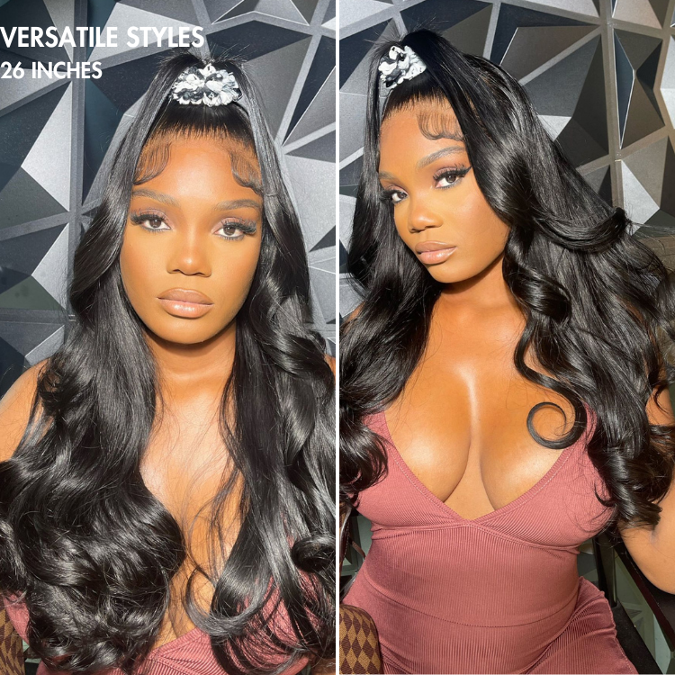 PreMax Wigs | Super Natural Hairline Silky Straight Glueless 13x4 Frontal Lace Wig Human Hair Pre-Cut Lace-01