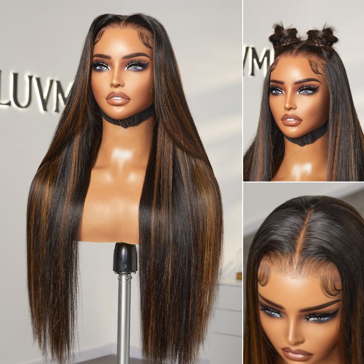 PreMax Wigs | Super Natural Hairline Silky Straight Glueless 13x4 Frontal Lace Wig Human Hair Pre-Cut Lace-08