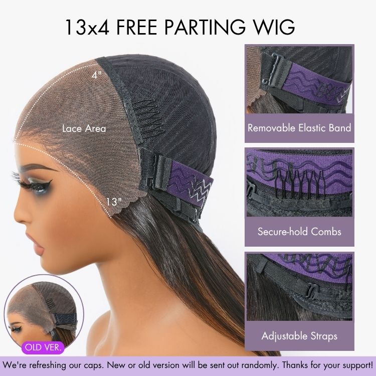 PreMax Wigs | Super Natural Hairline Silky Straight Glueless 13x4 Frontal Lace Wig Human Hair Pre-Cut Lace-13
