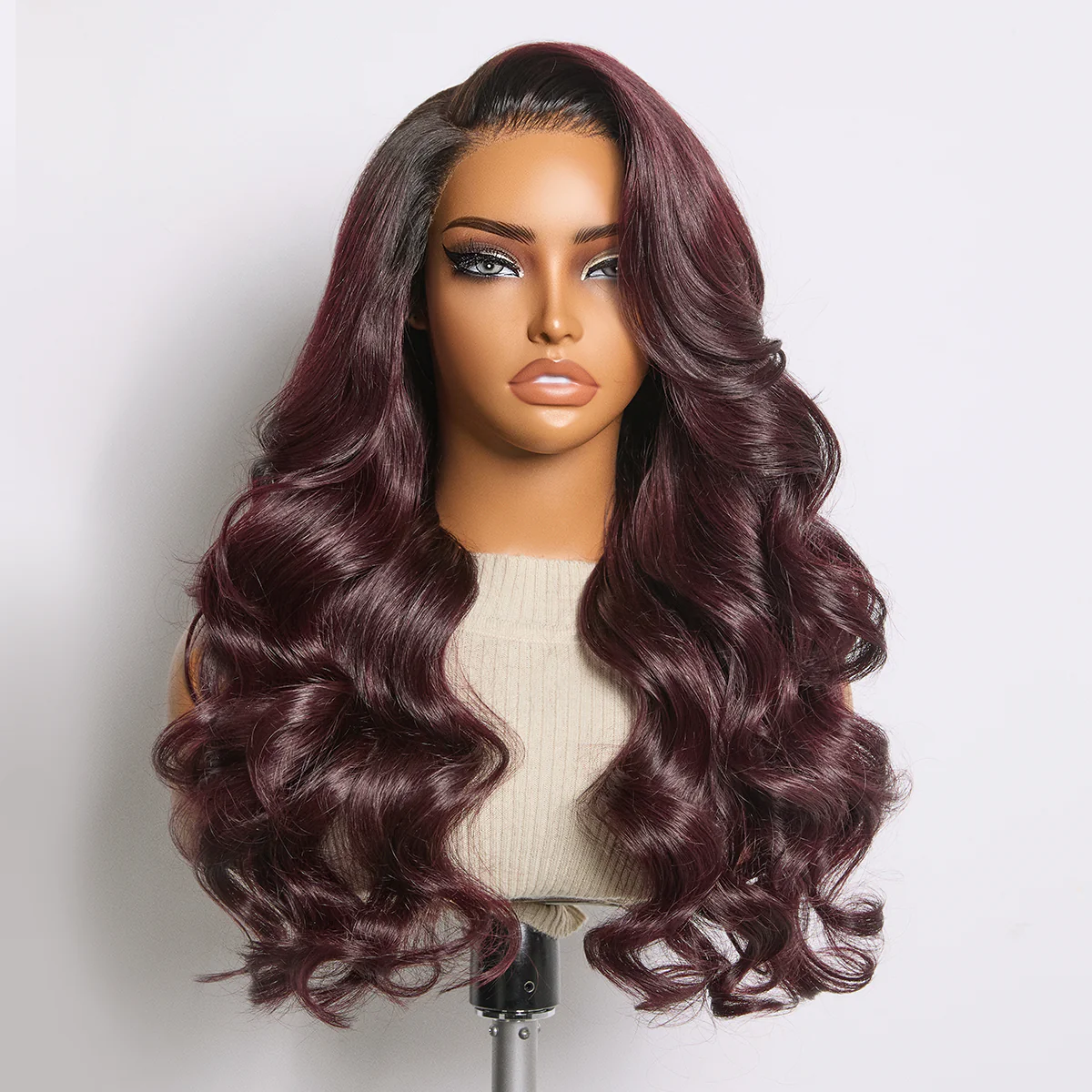 UI1 Luvme All-Day Comfort™ Wig PartingMax Brown Highlights Funmi Curly 7x6 Closure HD Lace Glueless Wig Pre Cut Lace-24