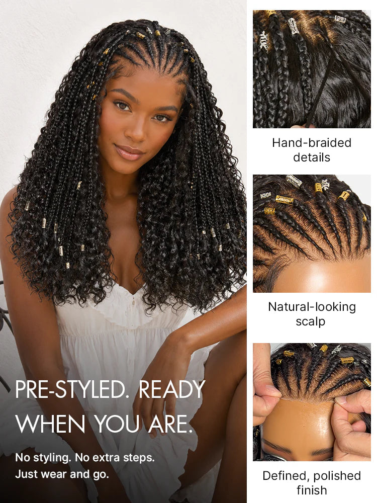 UI8 Luvme All-Day Comfort™ Wig PartingMax Brown Highlights Funmi Curly 7x6 Closure HD Lace Glueless Wig Pre Cut Lace-24