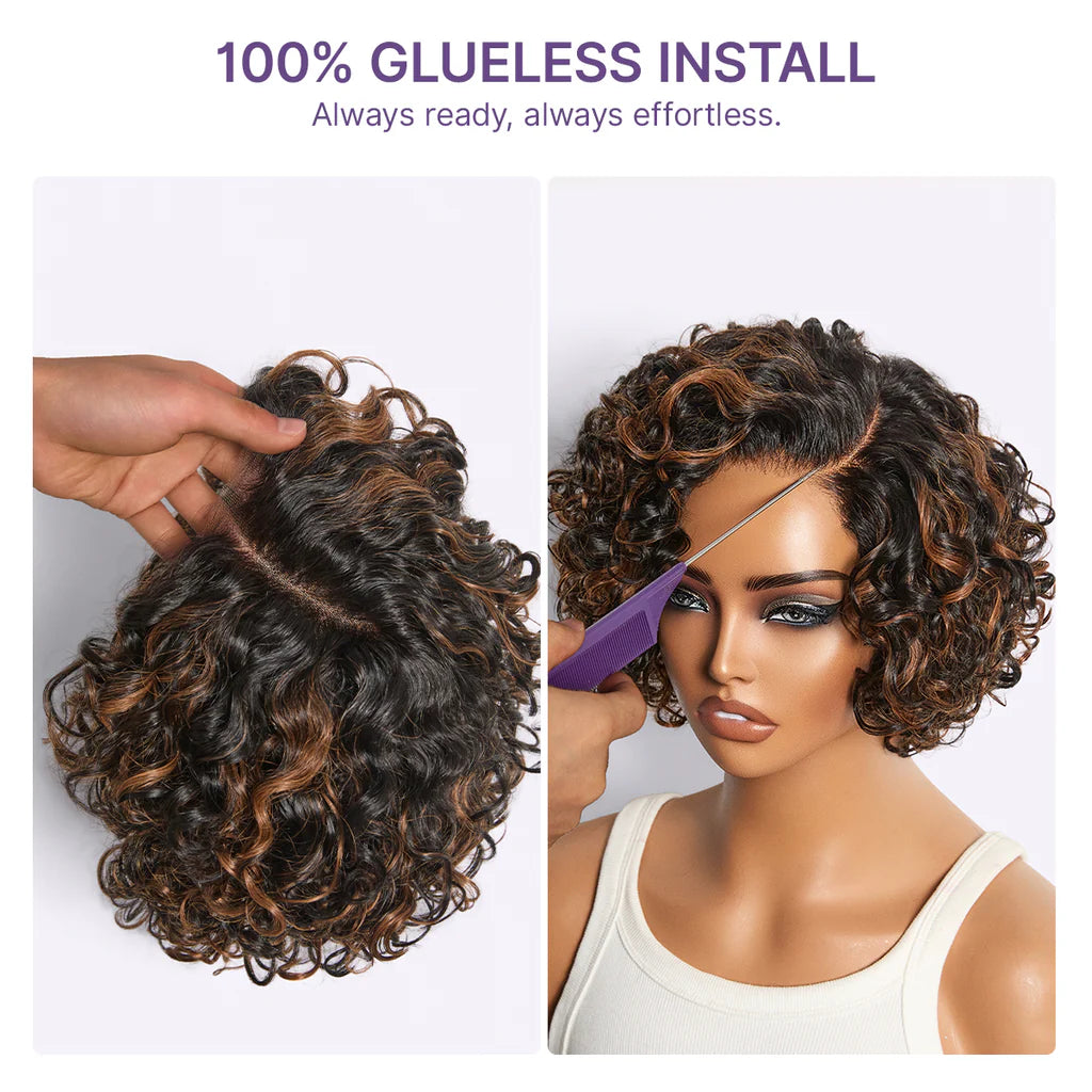 UI3 Luvme All-Day Comfort™ Wig PartingMax Brown Highlights Funmi Curly 7x6 Closure HD Lace Glueless Wig Pre Cut Lace-26