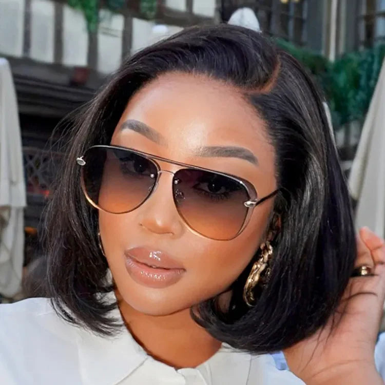 video Luvme All-Day Comfort™ Wig PartingMax Brown Highlights Funmi Curly 7x6 Closure HD Lace Glueless Wig Pre Cut Lace-56
