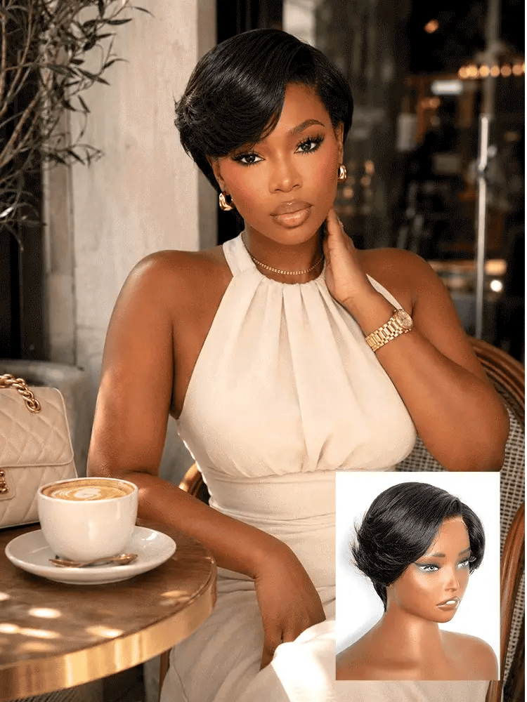 video Luvme All-Day Comfort™ Wig PartingMax Brown Highlights Funmi Curly 7x6 Closure HD Lace Glueless Wig Pre Cut Lace-53