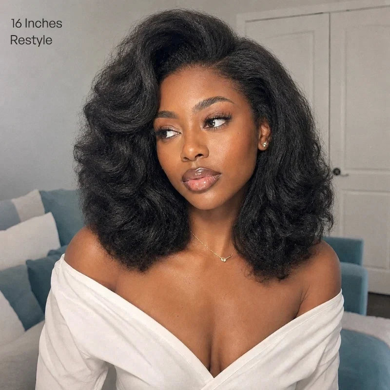 video Luvme All-Day Comfort™ Wig PartingMax Brown Highlights Funmi Curly 7x6 Closure HD Lace Glueless Wig Pre Cut Lace-48