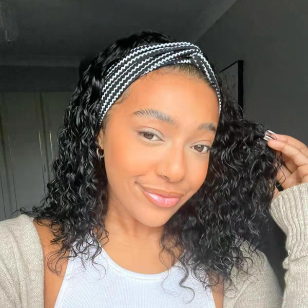 Spring Gift | Loose Deep Wave Affordable Headband Wig (Get Free Trendy Headband)