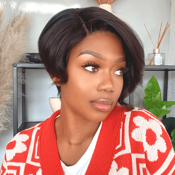 Luvme Mature Boss Style Affordable 5x5 Lace Closure Short Pixie Cut Wig