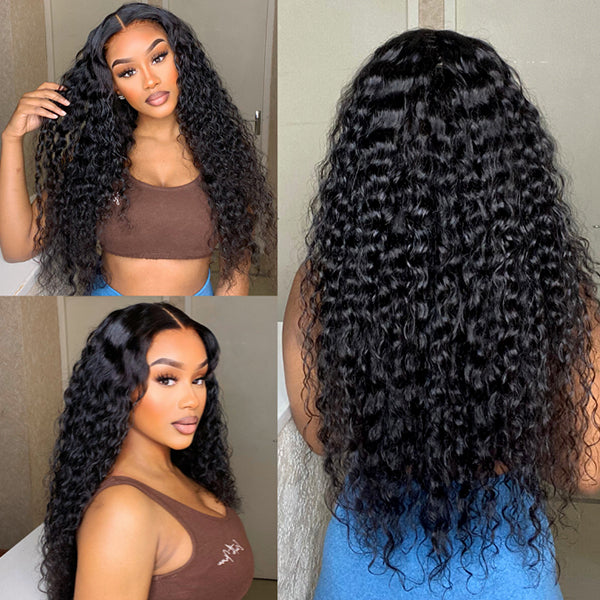 Undetectable Invisible Lace Water Wave 13x4 Frontal Lace Wig | Real HD Lace
