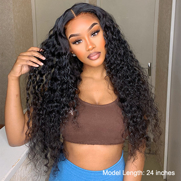 Undetectable Invisible Lace Water Wave 13x4 Frontal Lace Wig | Real HD Lace
