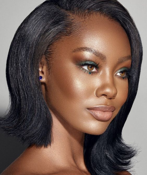 Natural Black Silky Straight 4x4 Closure Lace  GLueless Long Wig 100% Human Hair