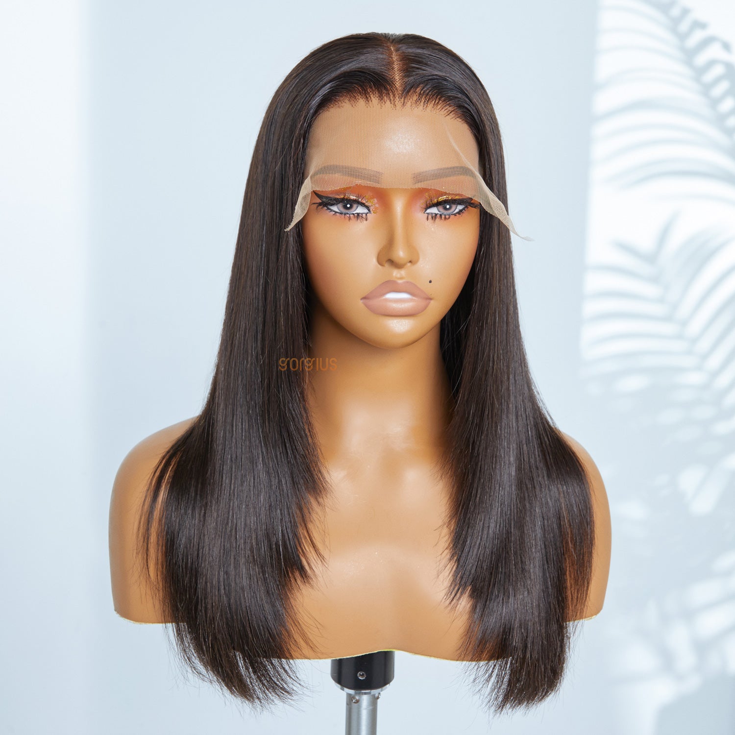 发块5A高幅度顺发13*4 body wave 8寸自由分自然色