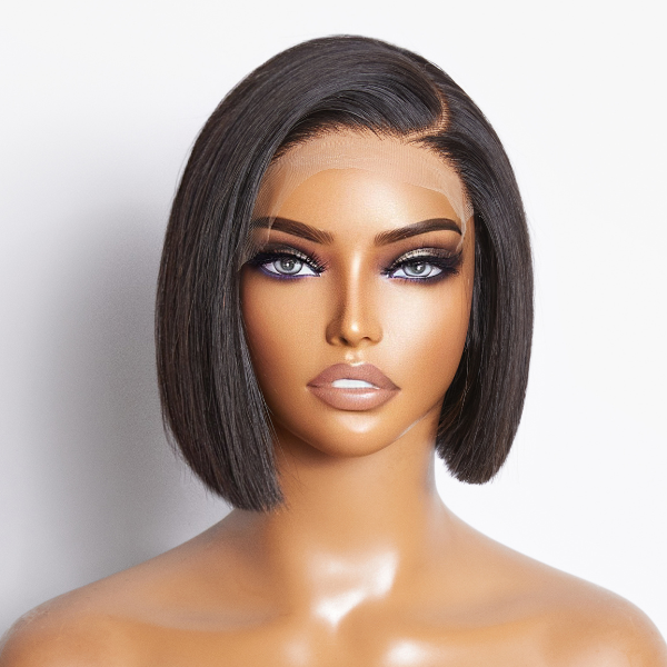 Wide T HD Lace Bohemian Style Lob Wig Pre Plucked