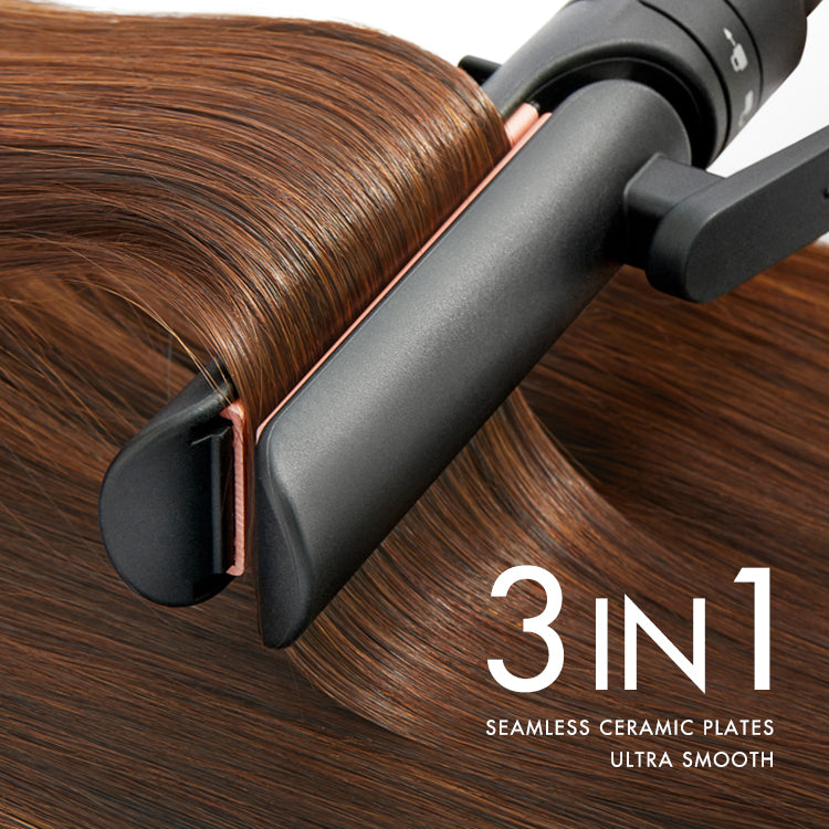 Hair Straightener Comb with Built-in Ceramic Heating Plate, 20s Fast Heating & 5 Temp Settings & Anti-Scald for Professional Salon at Home