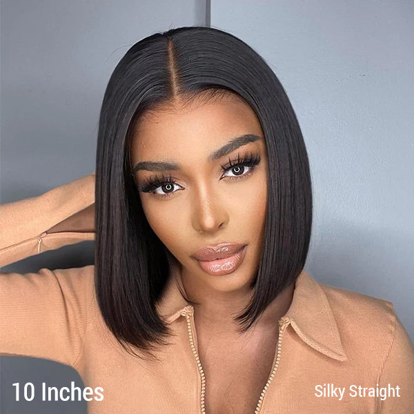 Undetectable Lace Glueless 4x4 Closure Bob Wig | Pre Bleached Knots