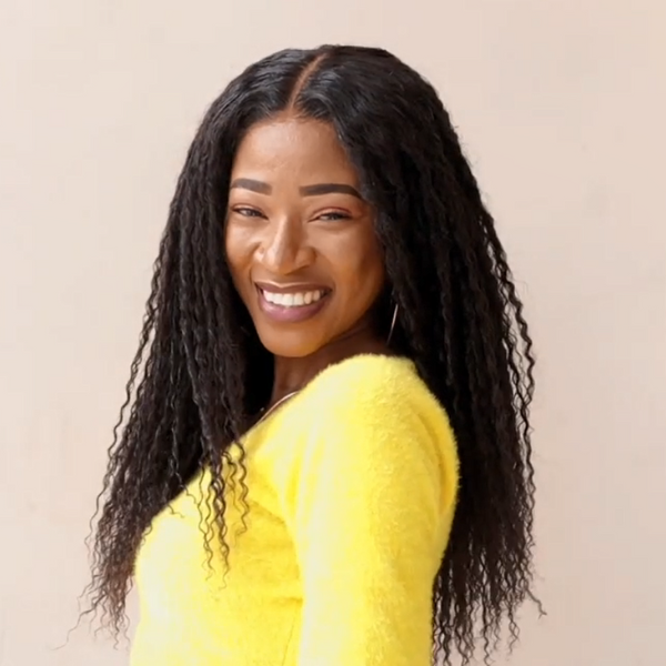 Mid Parted Slender Loc Pre-bleached & Glueless 5x5 Closure Wig