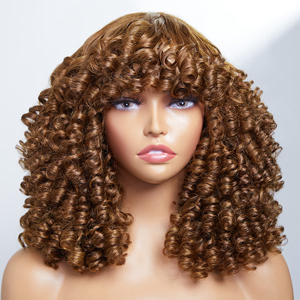 LUVME Glueless Rose Curls Human Hair Wig