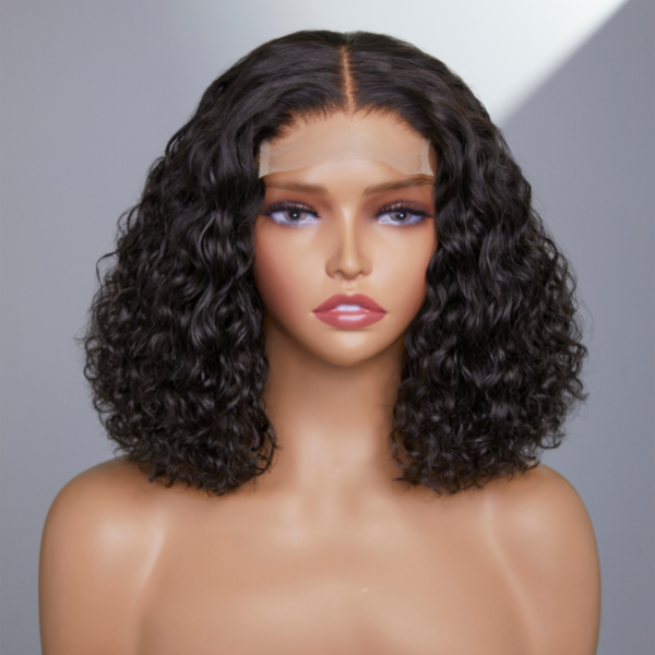 Exclusive Discount | 4x4 Glueless Lace Closure Short Water Wave Wig | Vacation Vibes