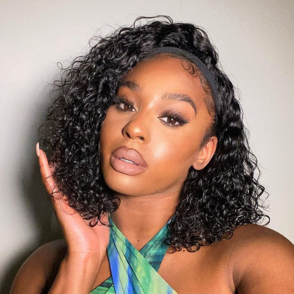 Put On & Go Glueless Loose Deep Wave Headband Wig Beginner Friendly 100% Human Hair