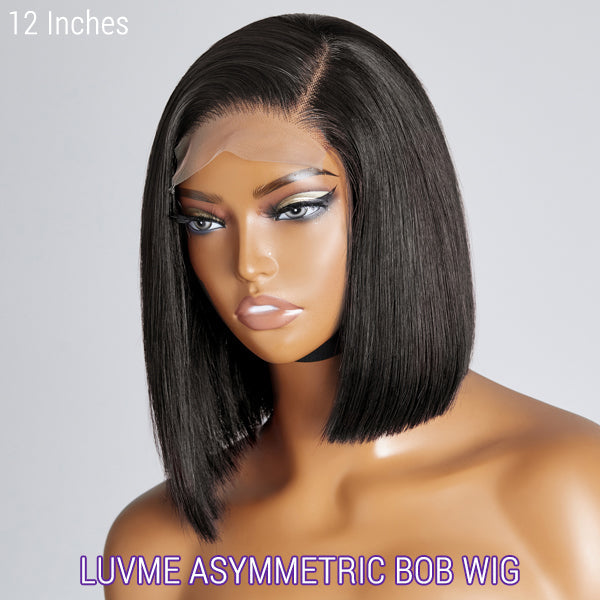 Asymmetric Side Part 4x4 Closure Short Bob Wig I Soft & Manageable