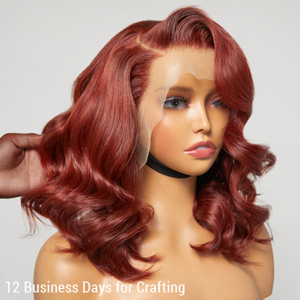 Phoenix Copper Red Body Wave 13x4 Frontal Lace Wig Pre-plucked | Limited Design