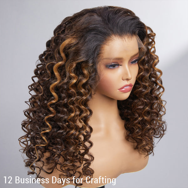 Celena Kissing Moonlight Undetectable 13X4 Lace Frontal Wig Pre-plucked | Limited Design
