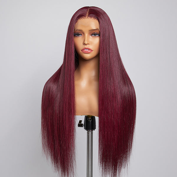 Mystery Mulberry Silky Straight  4x4 Closure Lace Glueless Wig