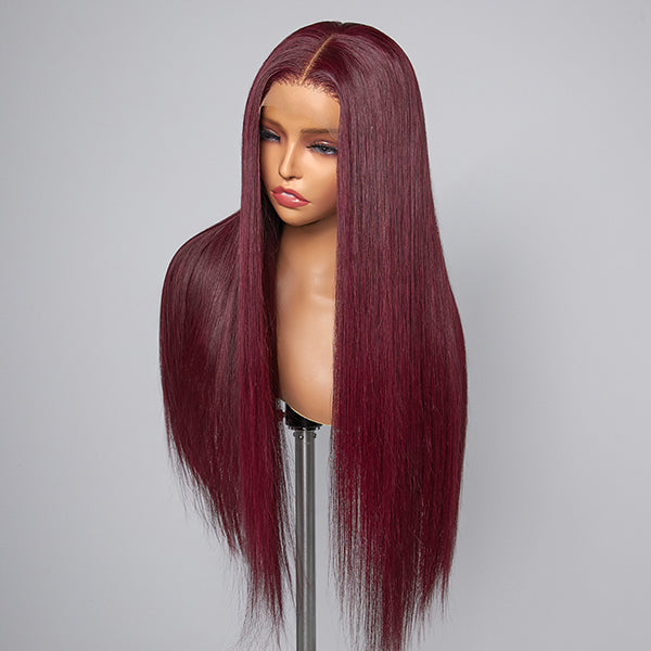 Mystery Mulberry Silky Straight  4x4 Closure Lace Glueless Wig
