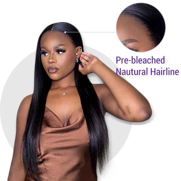 Silky Straight 360 Lace Wig Pre-bleached & Pre-plucked