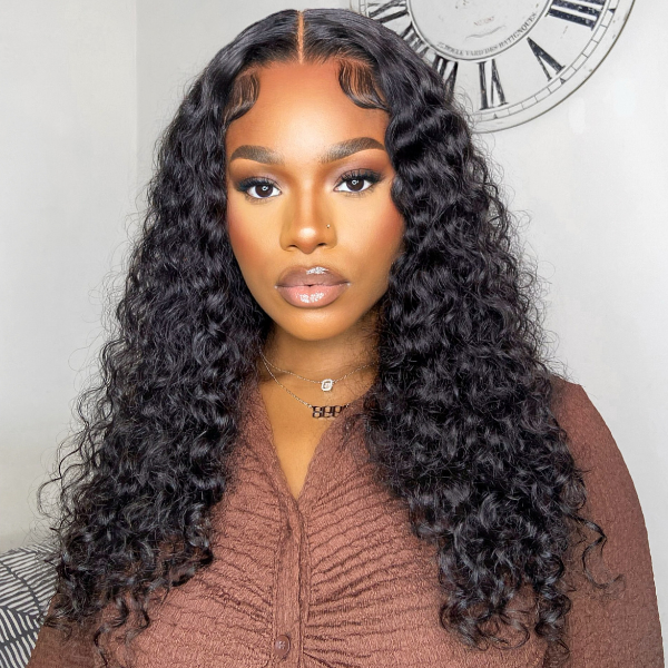 Leisure Style Water Wave 4x4 Glueless Lace Closure Wig | Pre-plucked & Effortless