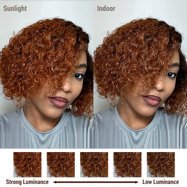 Flash Sale | Trendy Mix Brown Curly Glueless Undetectable Invisible Lace Wig