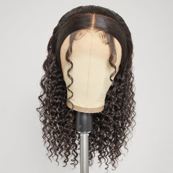 Zoe Unique Sleek-top Deep Wave 13x4 Frontal Lace Wig Pre-plucked | Limited Design