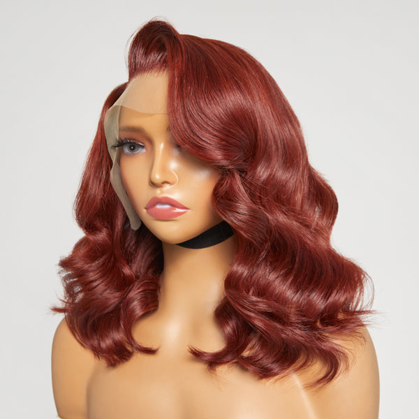 Phoenix Copper Red Body Wave 13x4 Frontal Lace Wig Pre-plucked | Limited Design