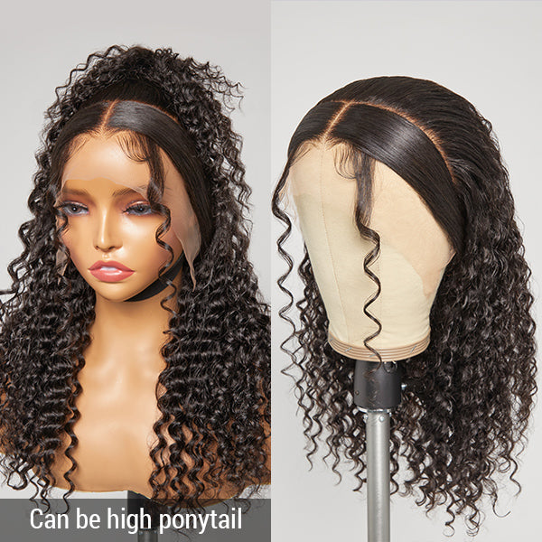 Zoe Unique Sleek-top Deep Wave 13x4 Frontal Lace Wig Pre-plucked | Limited Design