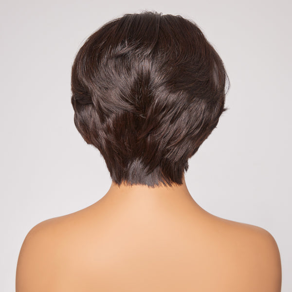 Mature Boss Sis Refined Side Part Pixie Cut 13x4 Frontal Lace Wig Pre-plucked | Limited Design