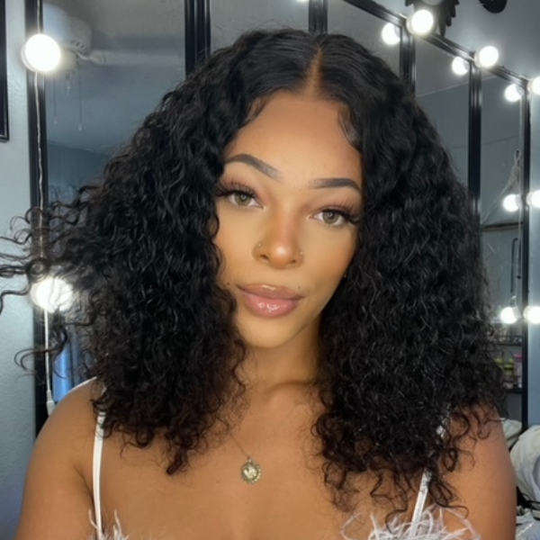 Glueless Mid Part Bouncy Shaggy Undetectable Minimalist Lace Wig | Pre-plucked & Effortless