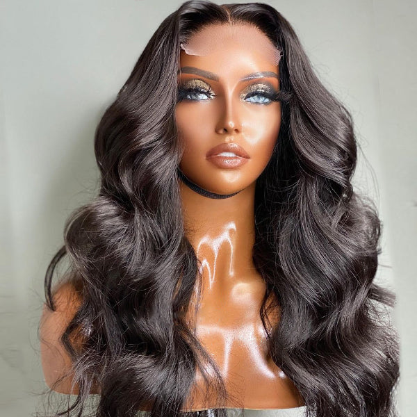 Super Easy 4x4 Glueless Lace Body Wave Closure Wig(14-26 inches)