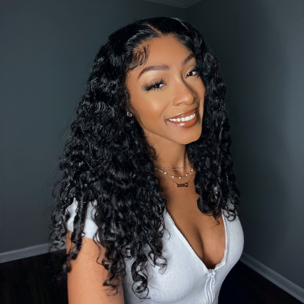 Leisure Style Water Wave 4x4 Glueless Lace Closure Wig | Pre-plucked & Effortless