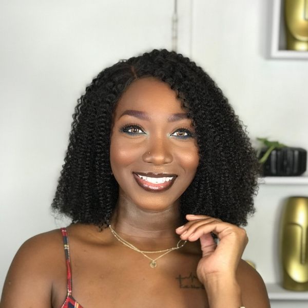 Afro Curly Classic Glueless 5x5 Closure Lace Wig