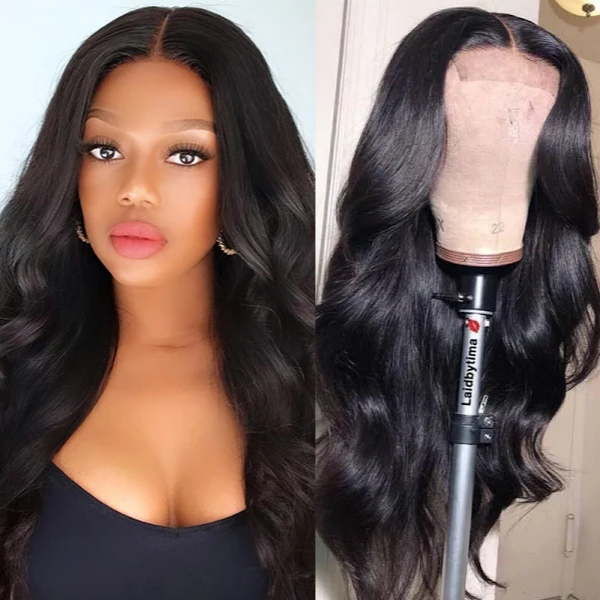 Super Easy 4x4 Glueless Lace Body Wave Closure Wig(14-26 inches)
