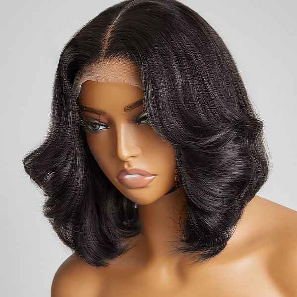 Classy Blowout Layered Haircut Glueless 4x4 Closure Lace Wig | Limited Design