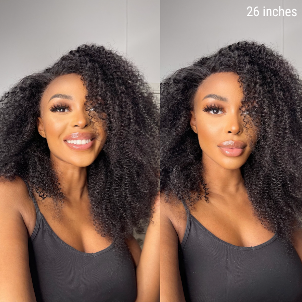 Afro Curly Free Parting Undetectable Invisible 13x4  Lace Frontal Wig | Real HD Lace