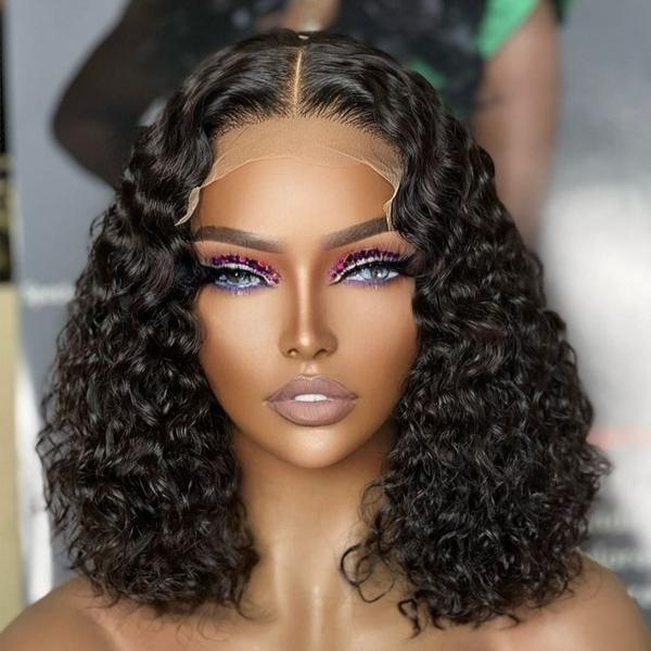Special Sale | Glueless Lace Closure 4x4 Short Water Wave Wig