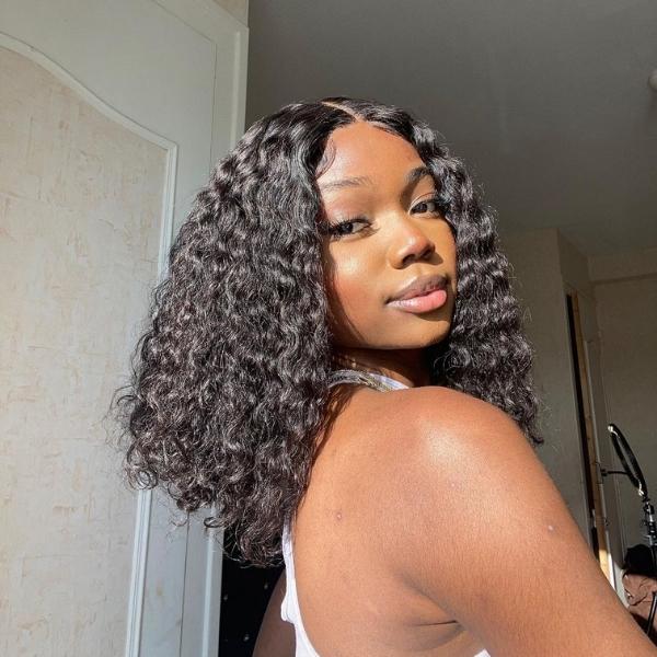 Special Sale | Glueless Lace Closure 4x4 Short Water Wave Wig