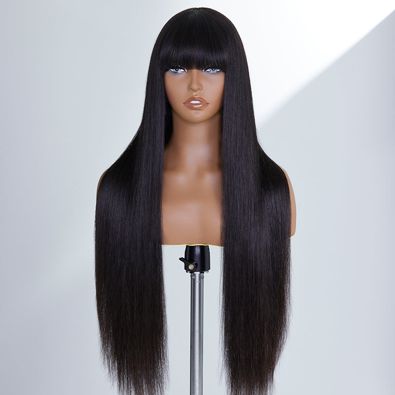 Vanessa Style Long Silky Straight Wig With Bangs Scalp Friendly |  Limited Design
