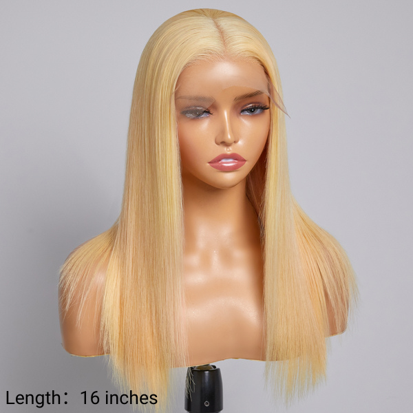 613 Top Quality Silky Straight 5x5 Closure Undetectable Lace Glueless Wig | Can Be Easily Redyed