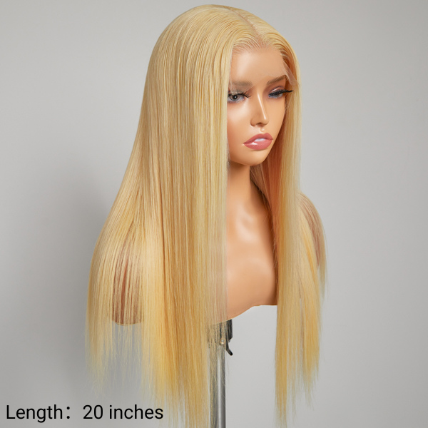 613 Top Quality Silky Straight 5x5 Closure Undetectable Lace Glueless Wig | Can Be Easily Redyed